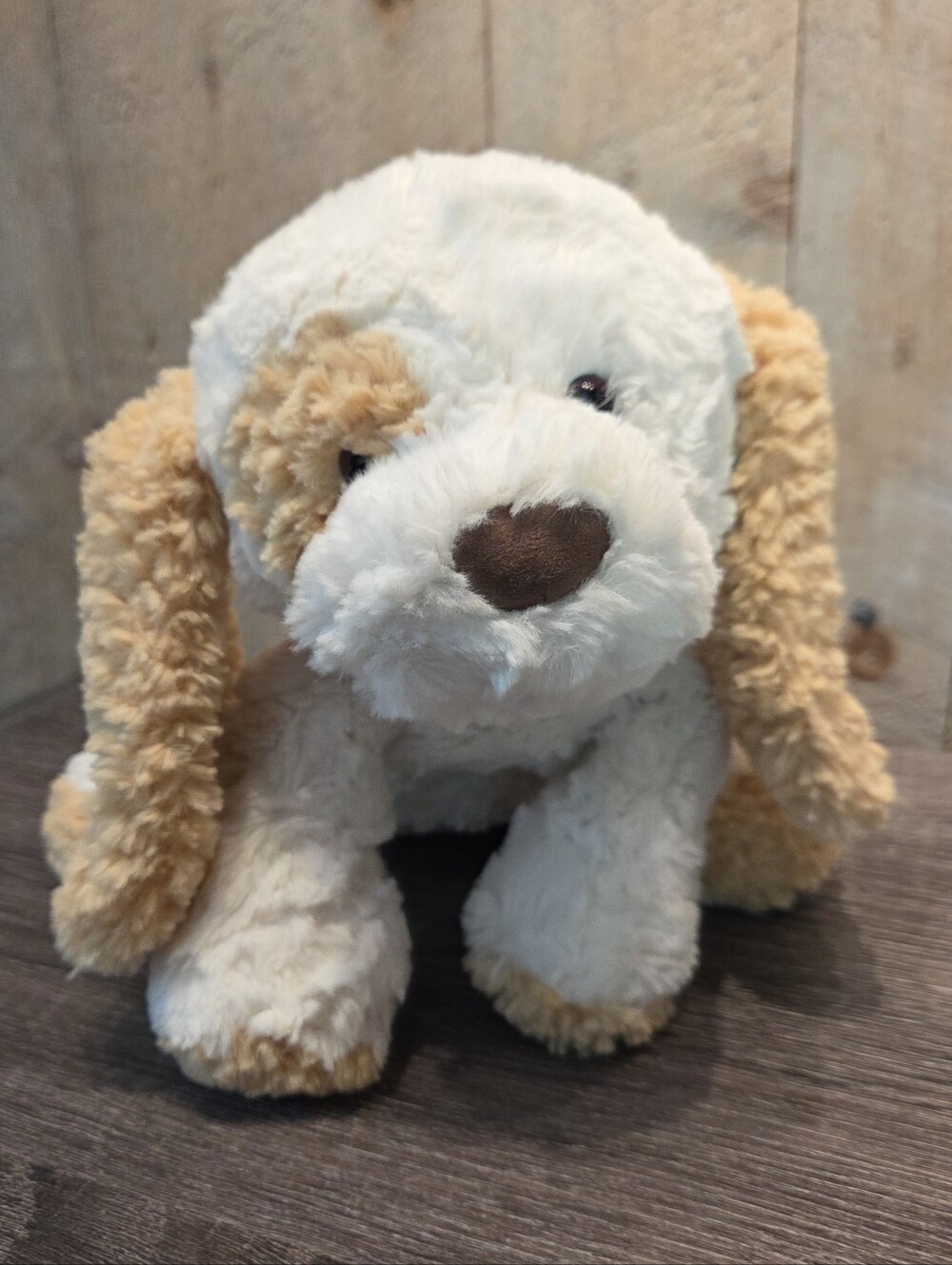 Cozy Chien White Tan Dog Puppy Plush Gund Floppy Spaniel Replacement 12" Lovey